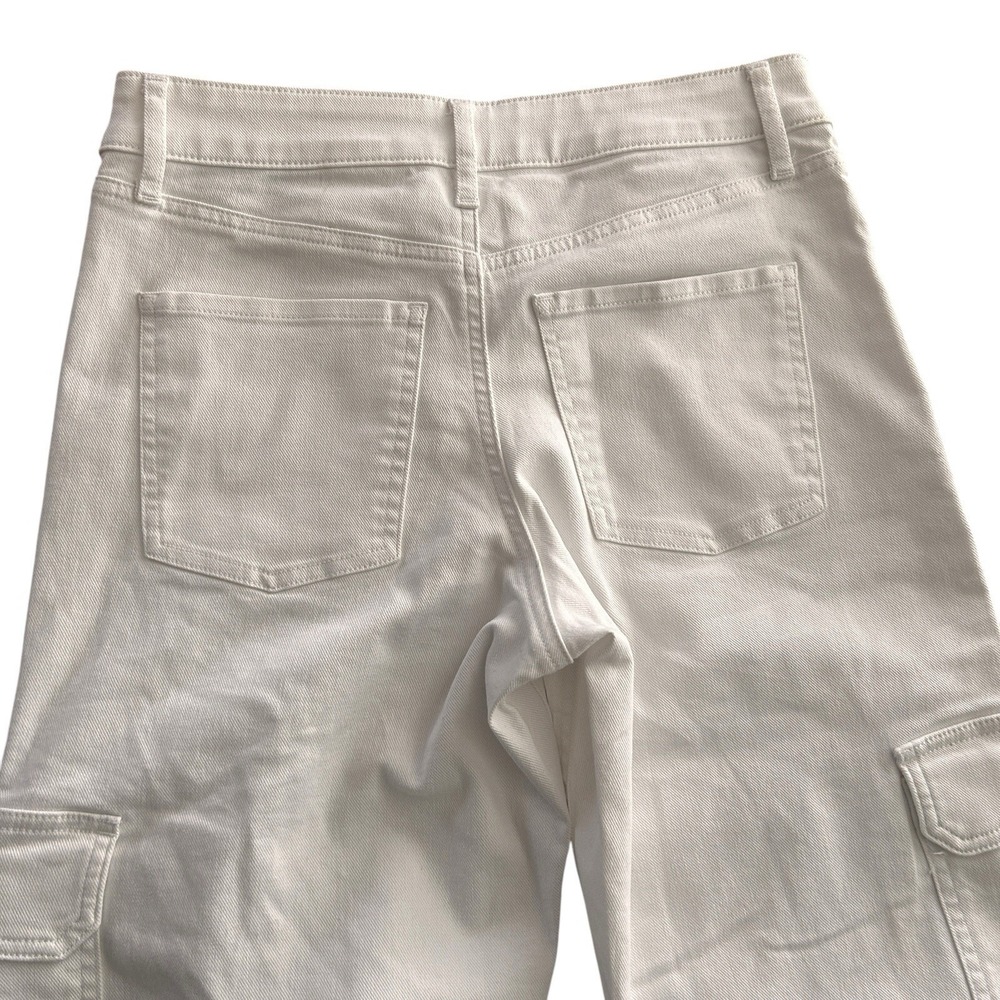 Express Ladies‎ Size 4R Y2K Style Preppy Relaxed White Straight low Rise Jeans - Picture 11 of 16